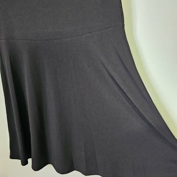 NWT MICHAEL KORS BLACK SCOOP NECK SKATER DRESS SHORT SIZE LARGE - Picture 7 of 16